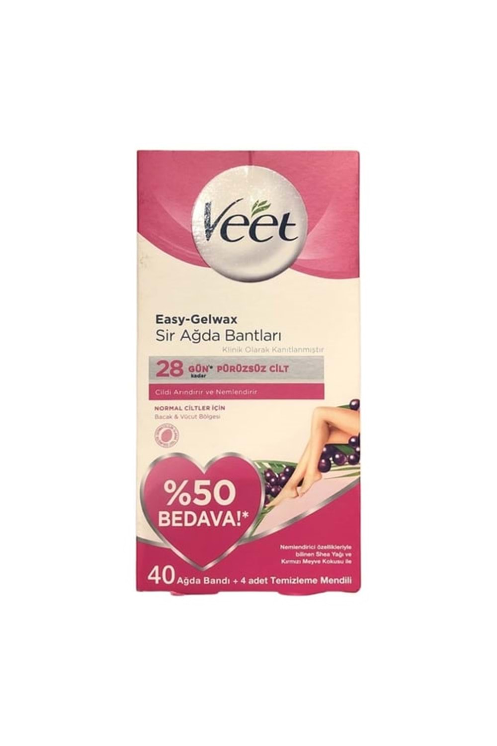 Veet Sir Ağda Bandı Normal 40'lı