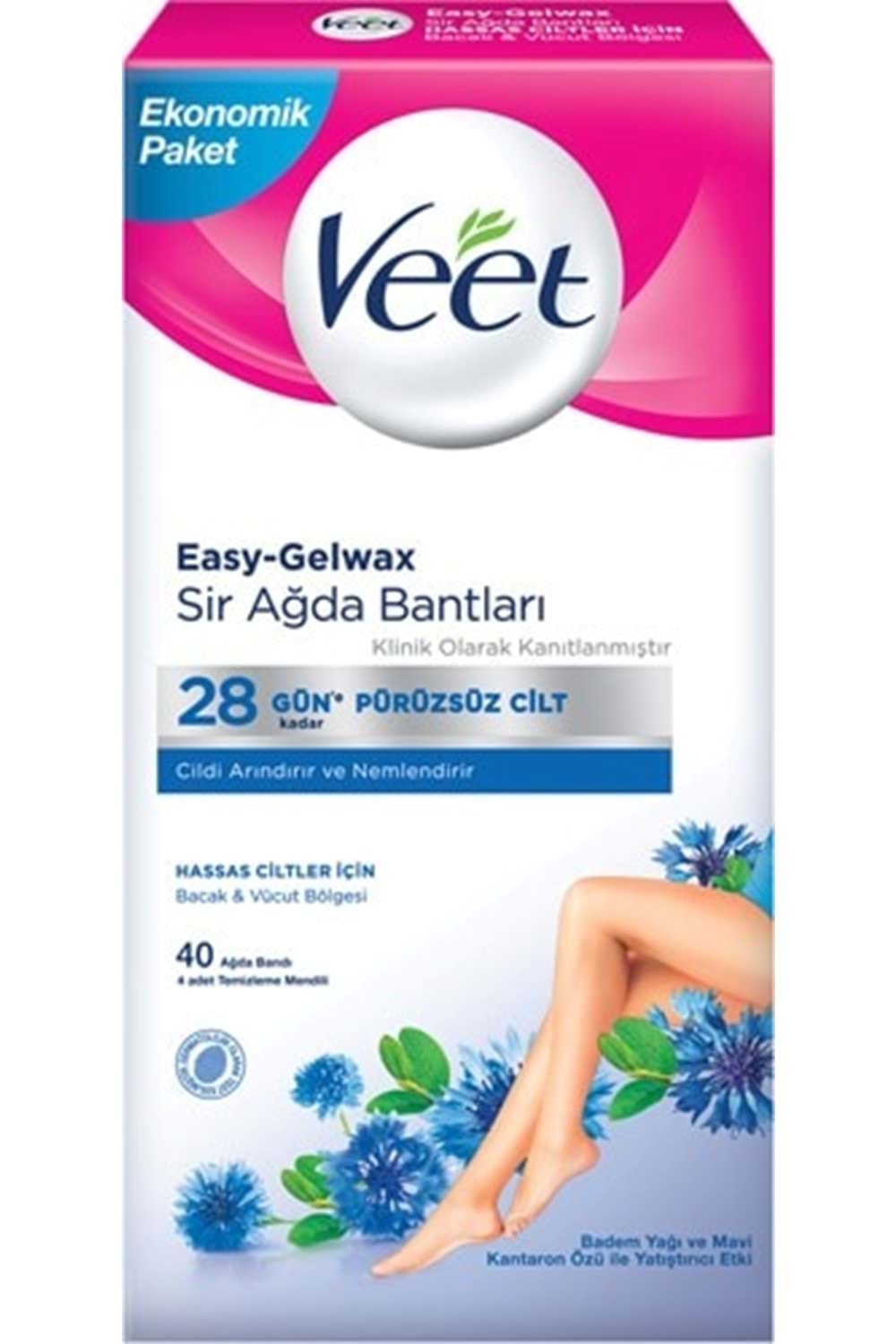 Veet Sir Ağda Bandı Hassas 40'lı