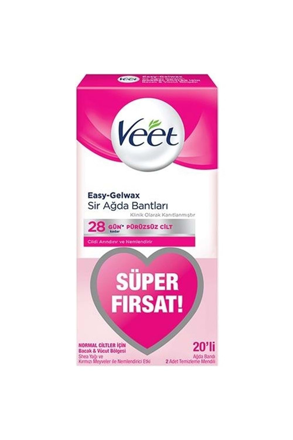Veet Sir Ağda Bandı Normal Cilt 20'li Sir Ağda