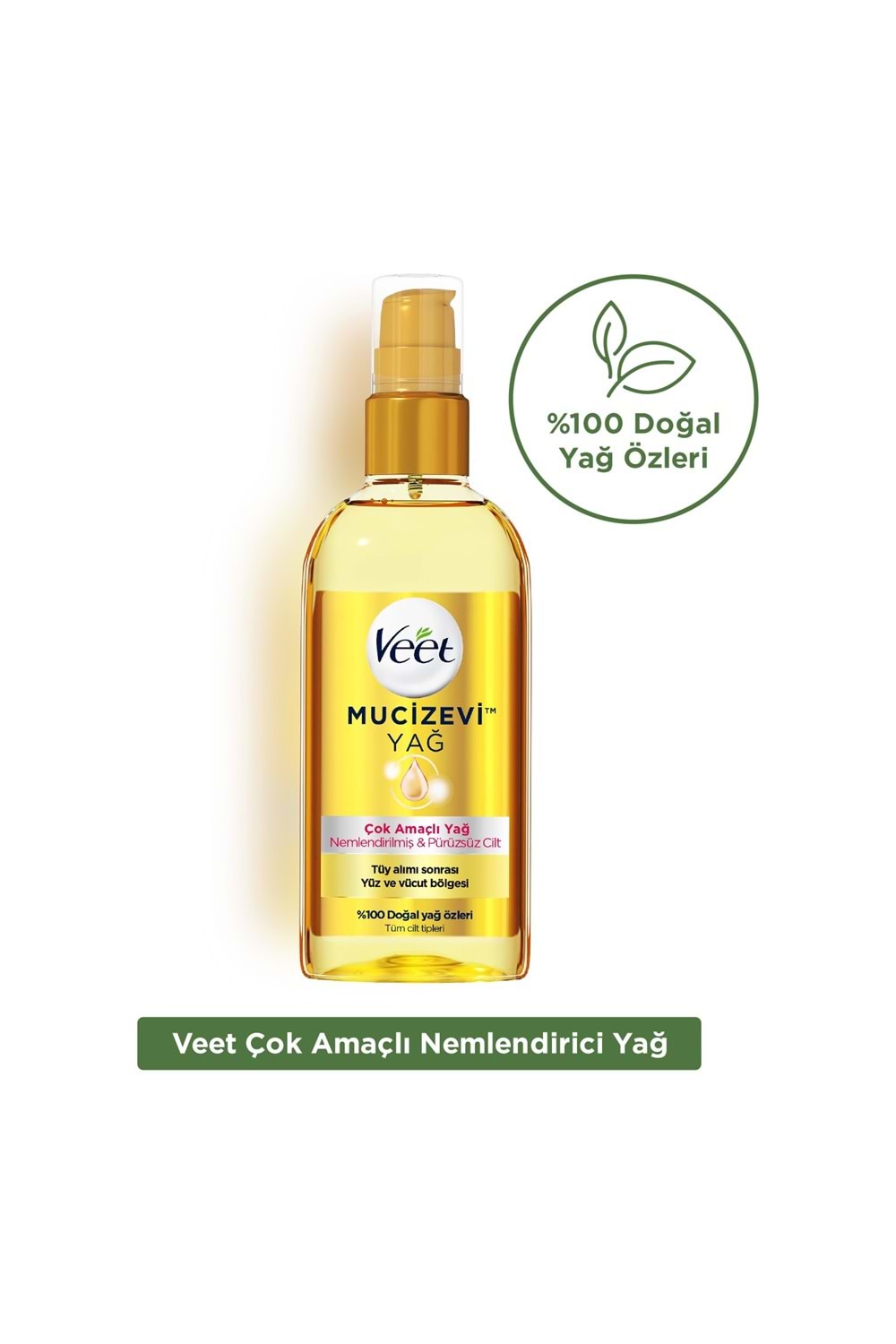 Veet Mucizevi Yağ Çok Amaçlı Nemlendirici Bakım Yağı 100 ml