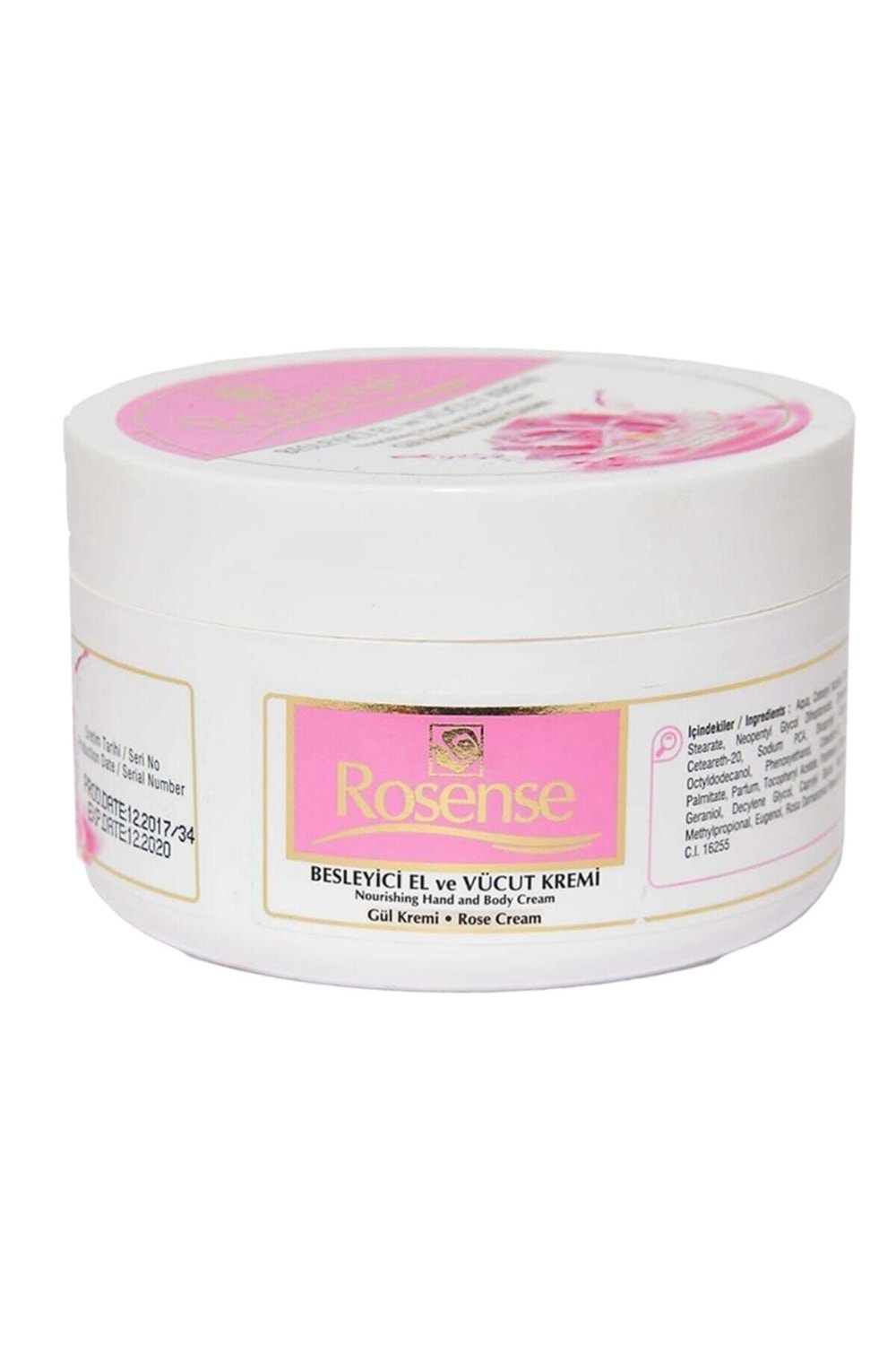 Rosense Nemlendirici Gül Kremi 250 Ml