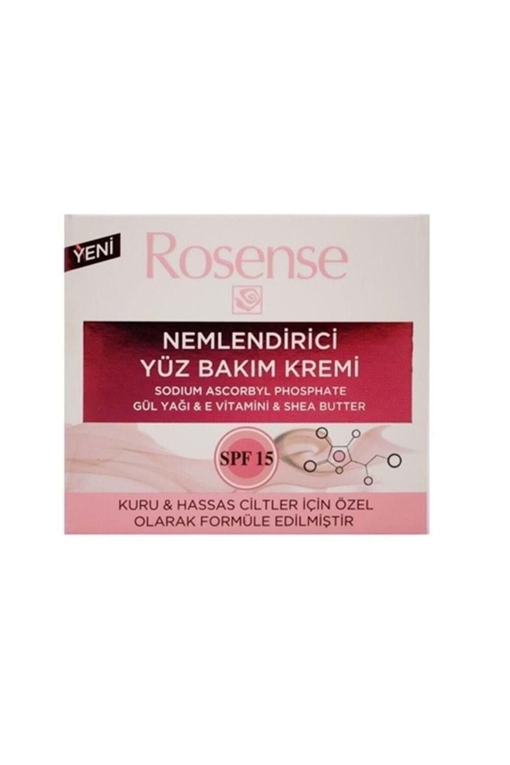 Rosense Nemlendirici Yüz Bakım Kremi (Kuru & Hassas Cilt) - 50 ml