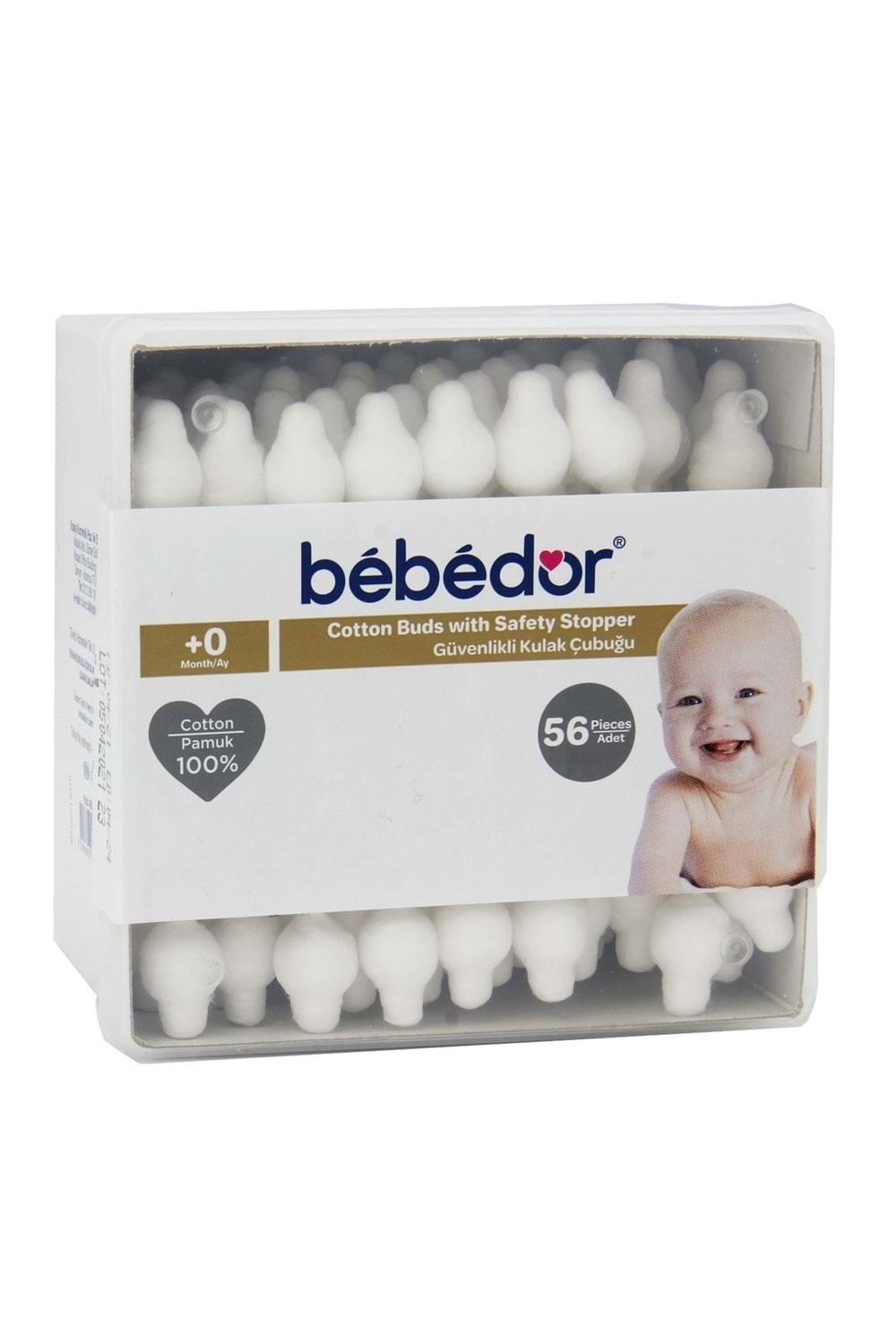 Bebedor Güvenlikli Kulak Çubuğu 56 Lı