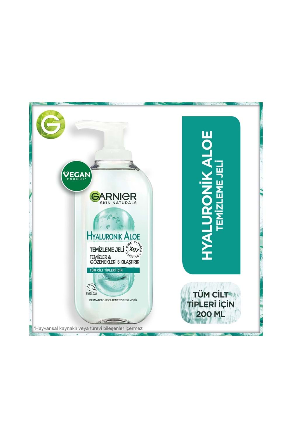 Garnier Hyaluronik Aloe Temizleme Jeli 200 Ml