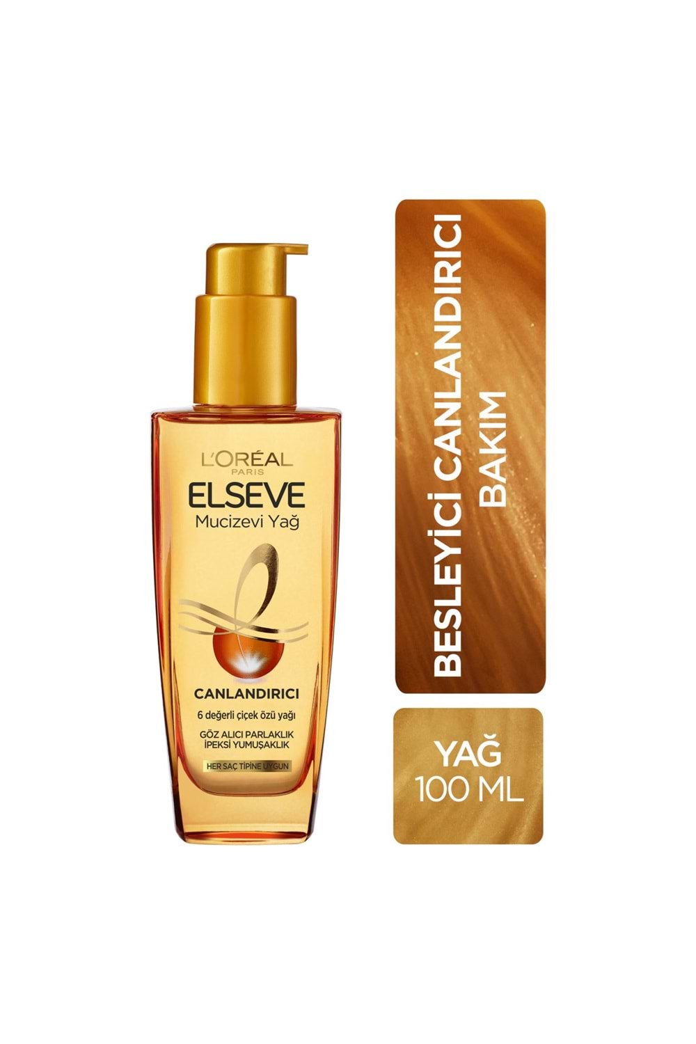 Loreal Paris Elseve Mucizevi Canlandırıcı Bakım Yağı 100 ml
