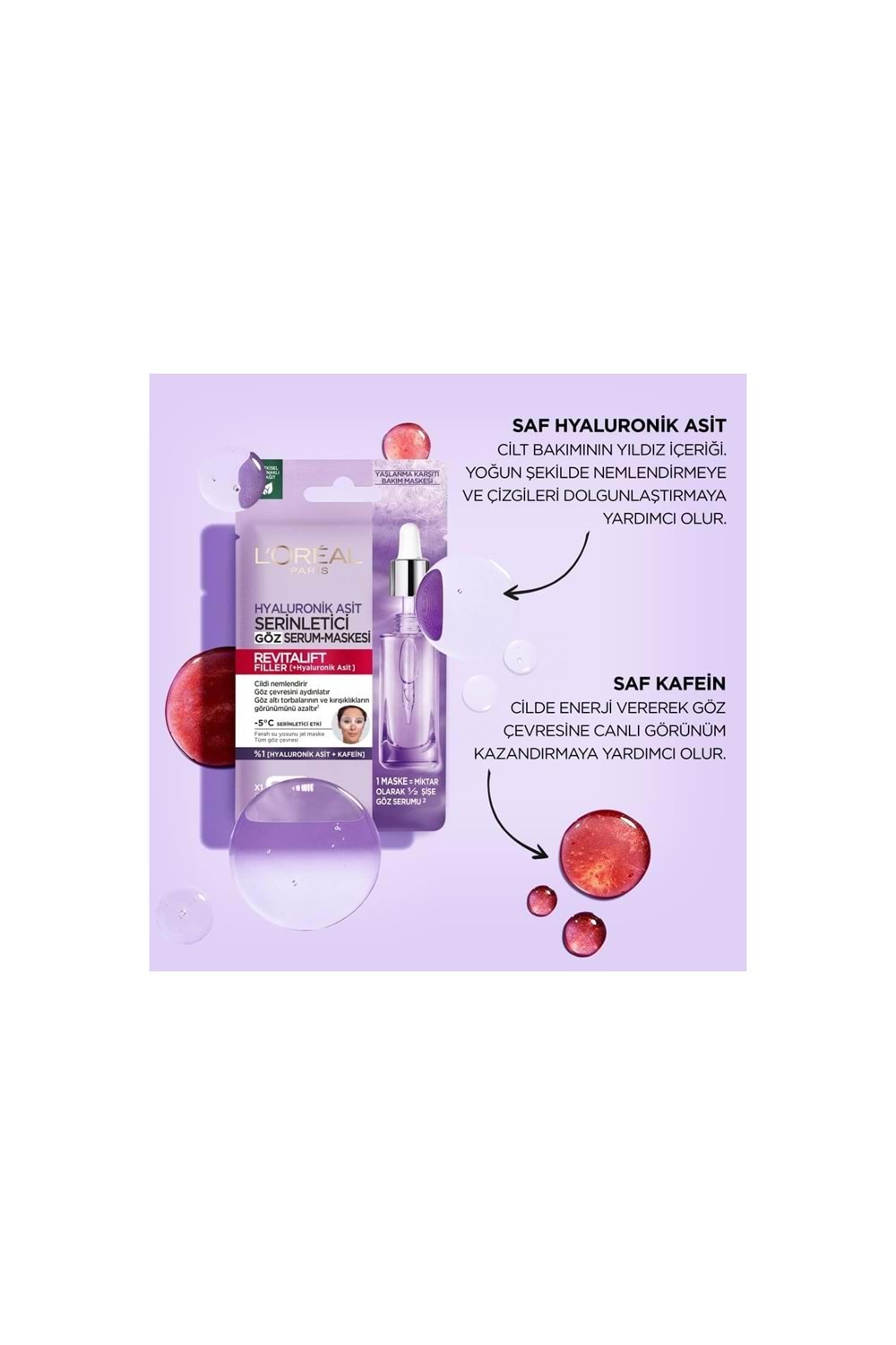 Loreal Paris Revitalift Fillr Serinletici Göz Serum Maske