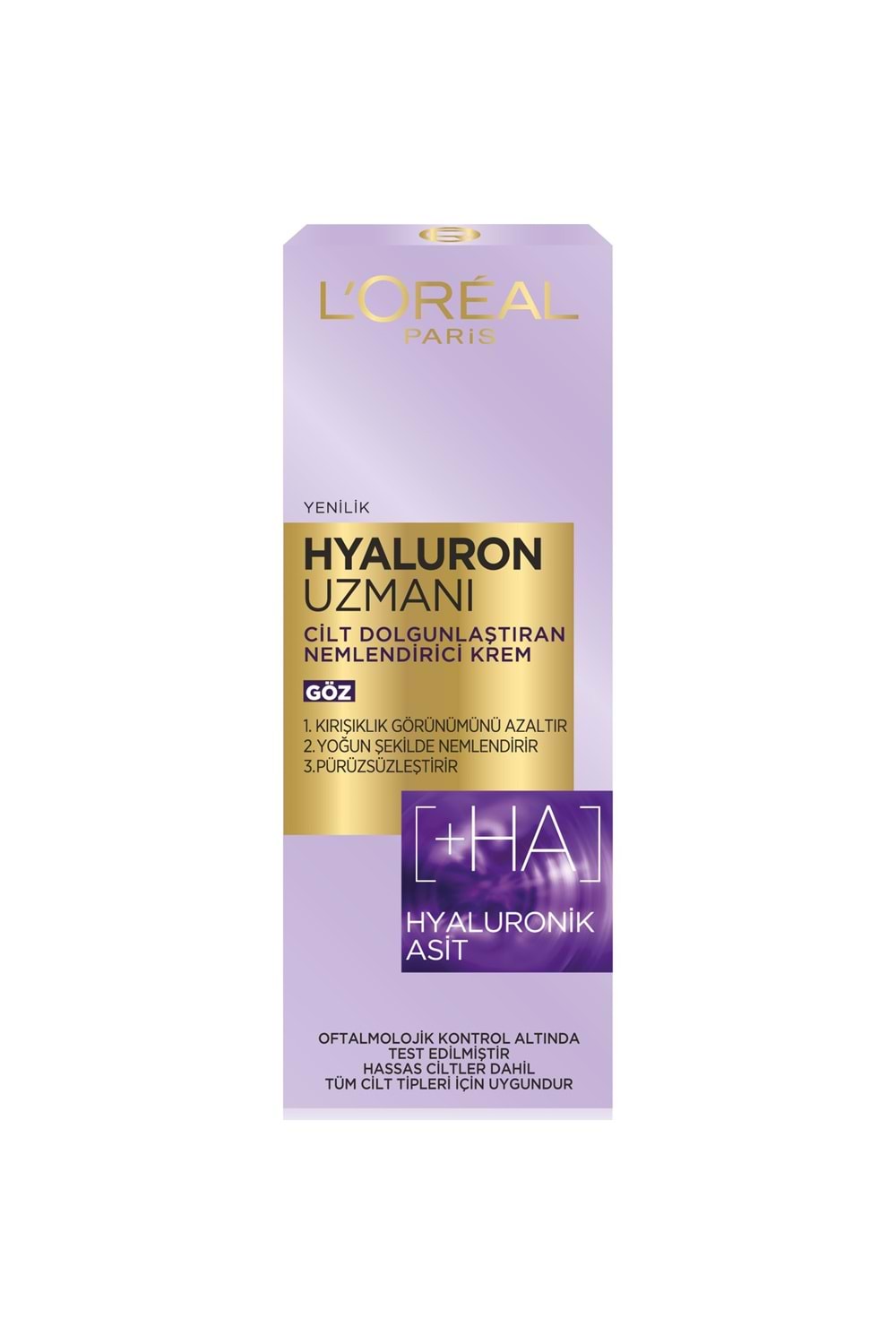 Loreal Paris Hyaluron Uzmanı Cilt Dolgunlaştıran Nemlendirici Göz Kremi 15ML