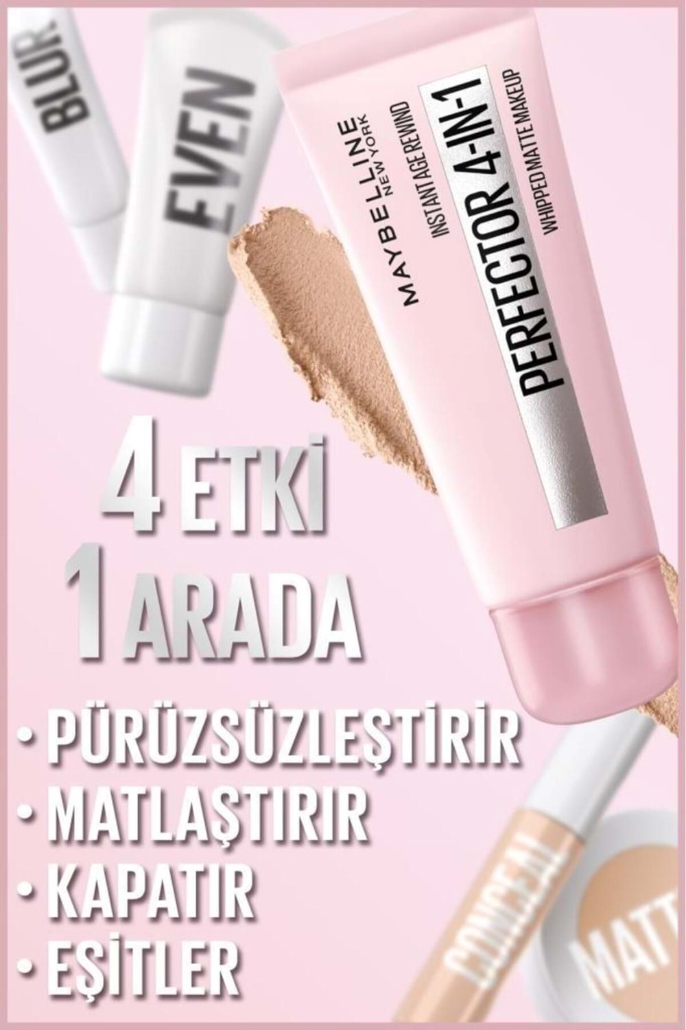 Maybelline New York Perfector 4in1 Whipped Make Up 02 Light Medium