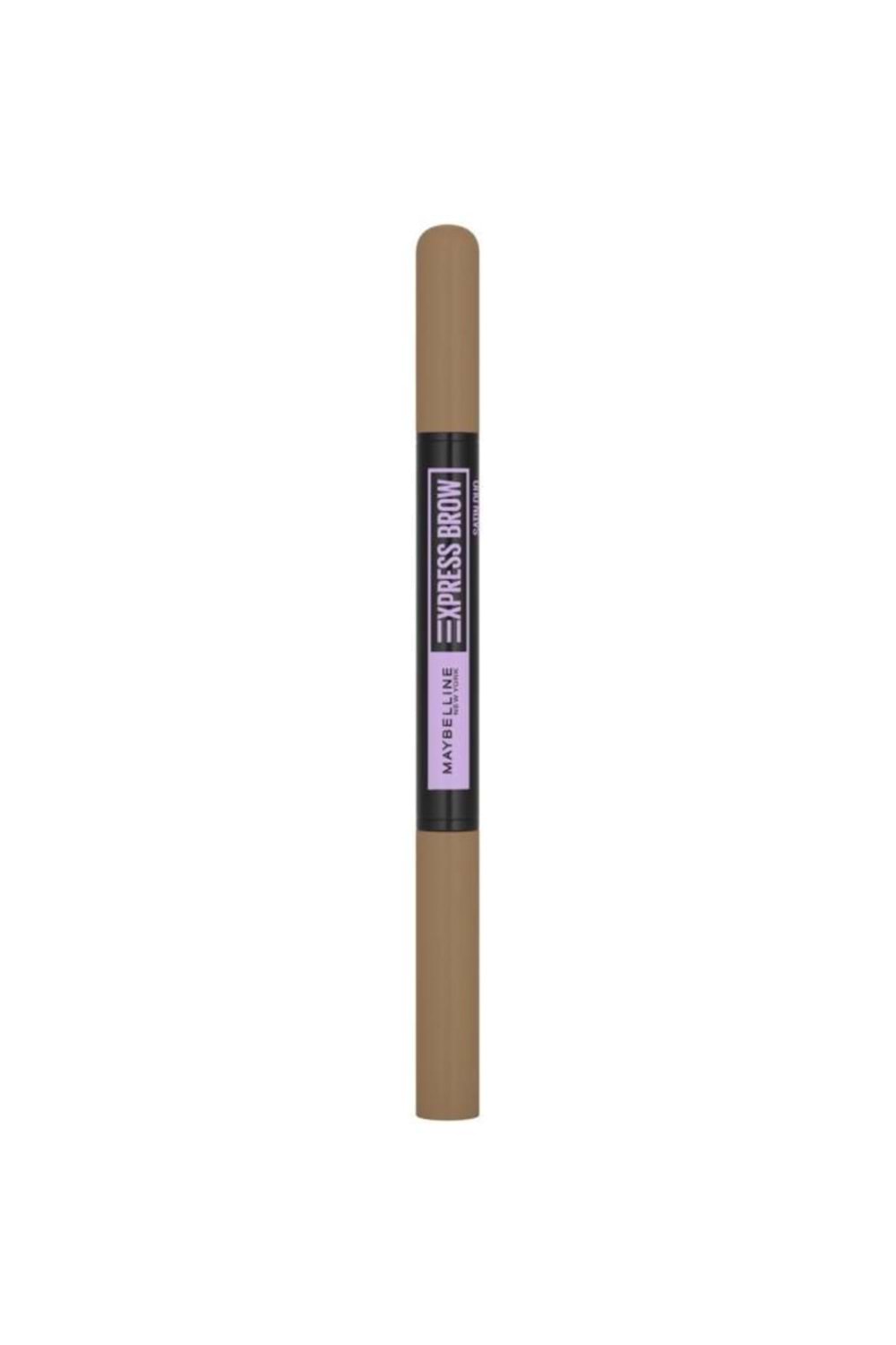 Maybelline New York Express Brow Satin Duo Çift Taraflı Kaş Kalemi - 01 Açık Ton