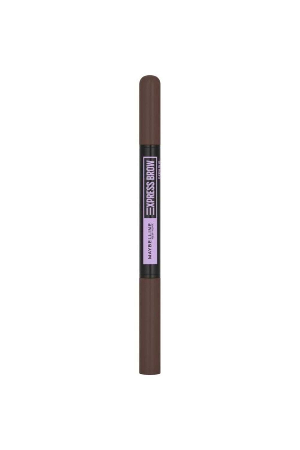 Maybelline New York Express Brow Satin Duo Çift Taraflı Kaş Kalemi - 04 Koyu Ton