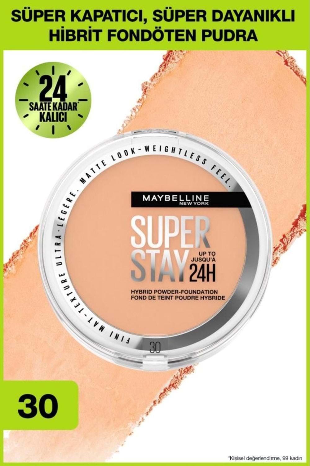 Maybelline New York Superstay Hibrit Pudra-fondöten - 30