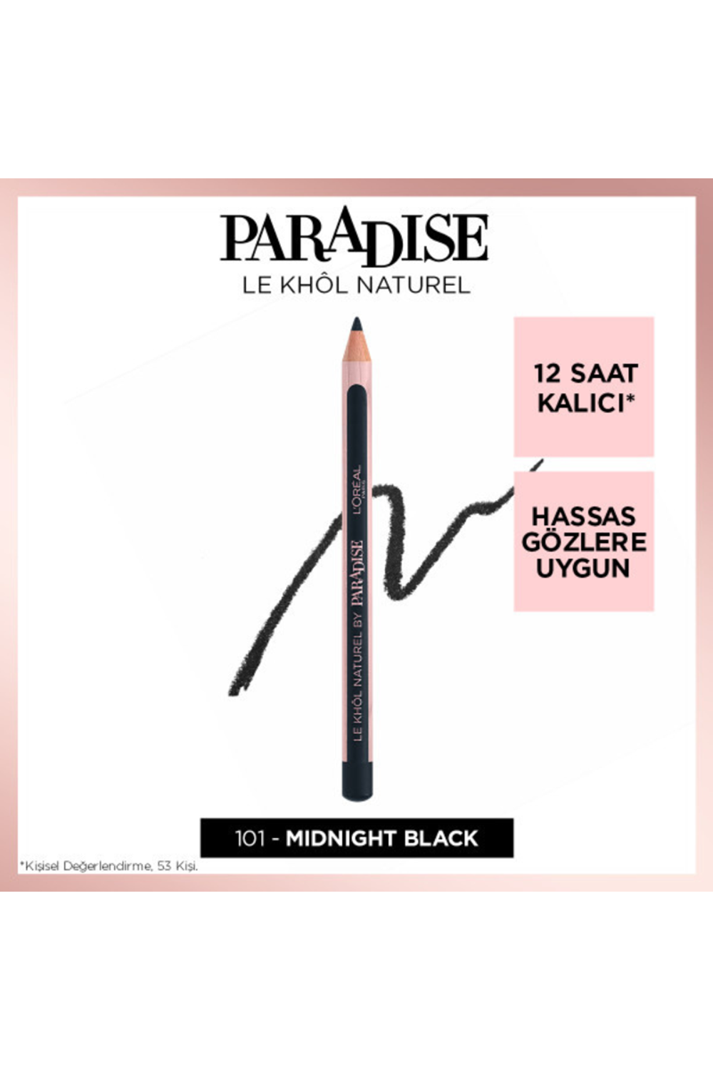 Loreal Paris Paradise Le Kohl Göz Kalemi -101 Midnighy Black