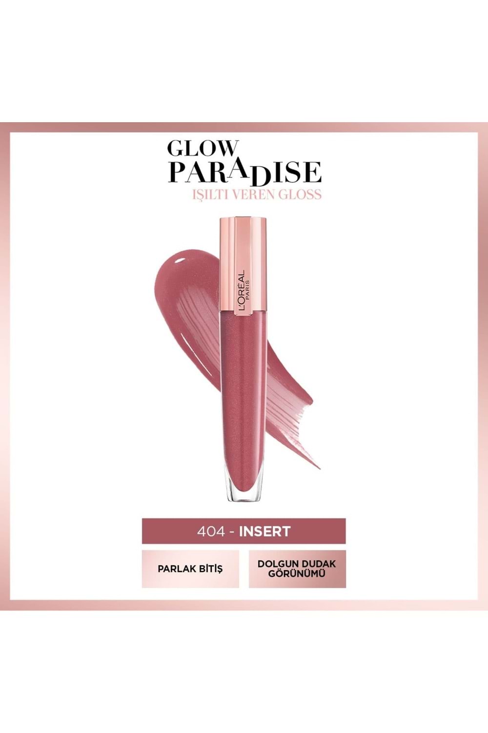 Loreal Paris Brilliant Signature Plump In Gloss Ruj 404 I Insert