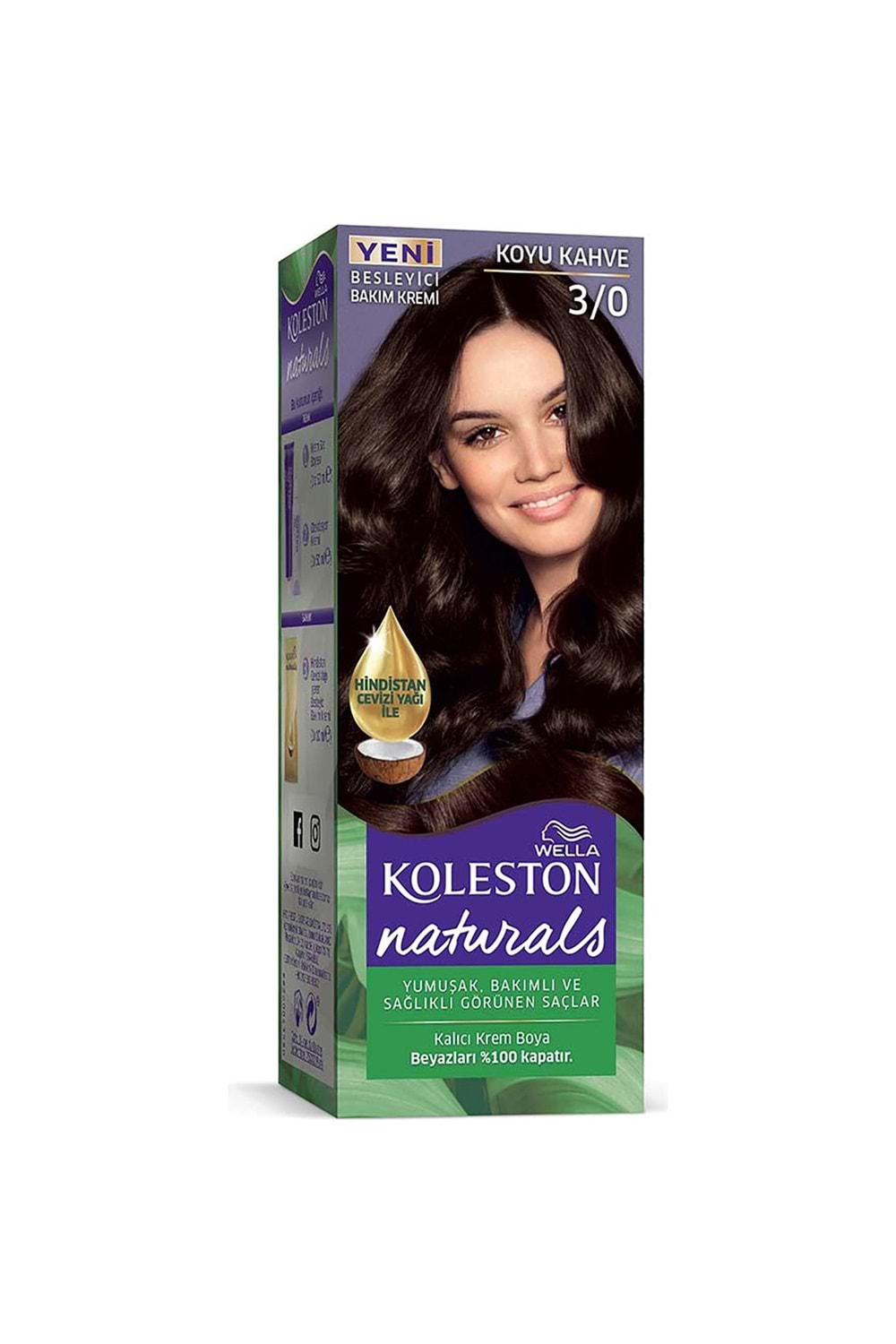 Koleston Naturals Saç Boyası 3/0 Koyu Kahve