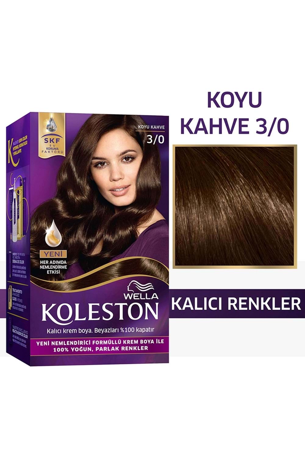 Koleston Kit Saç Boyası 3/0 Koyu Kahve