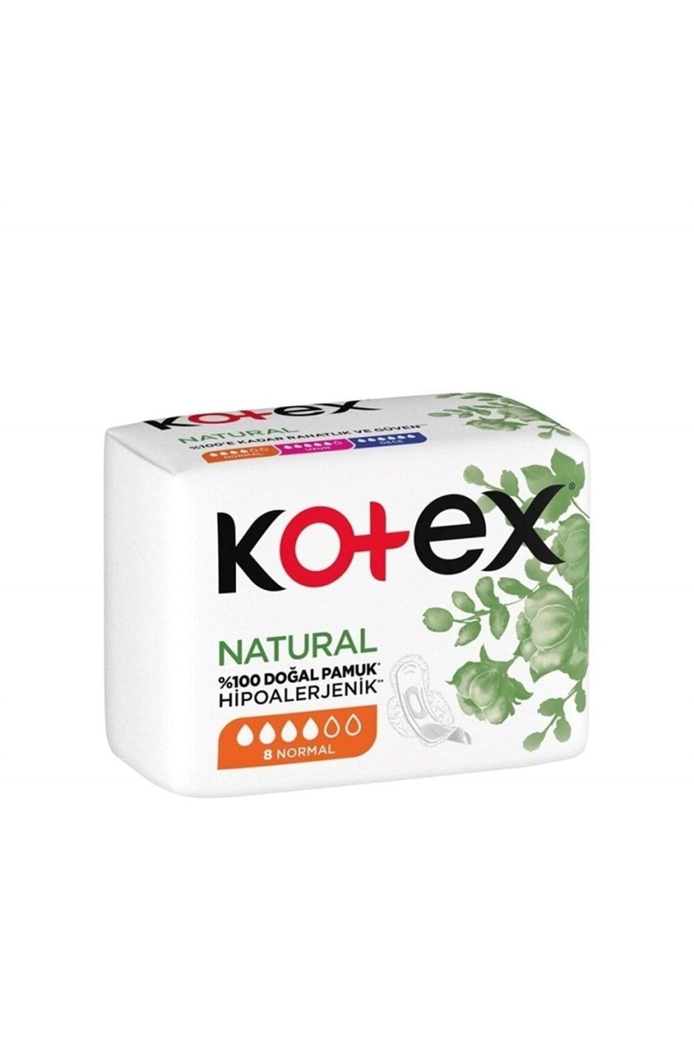 Kotex Natural 8 Li Hipoalerjik Ped