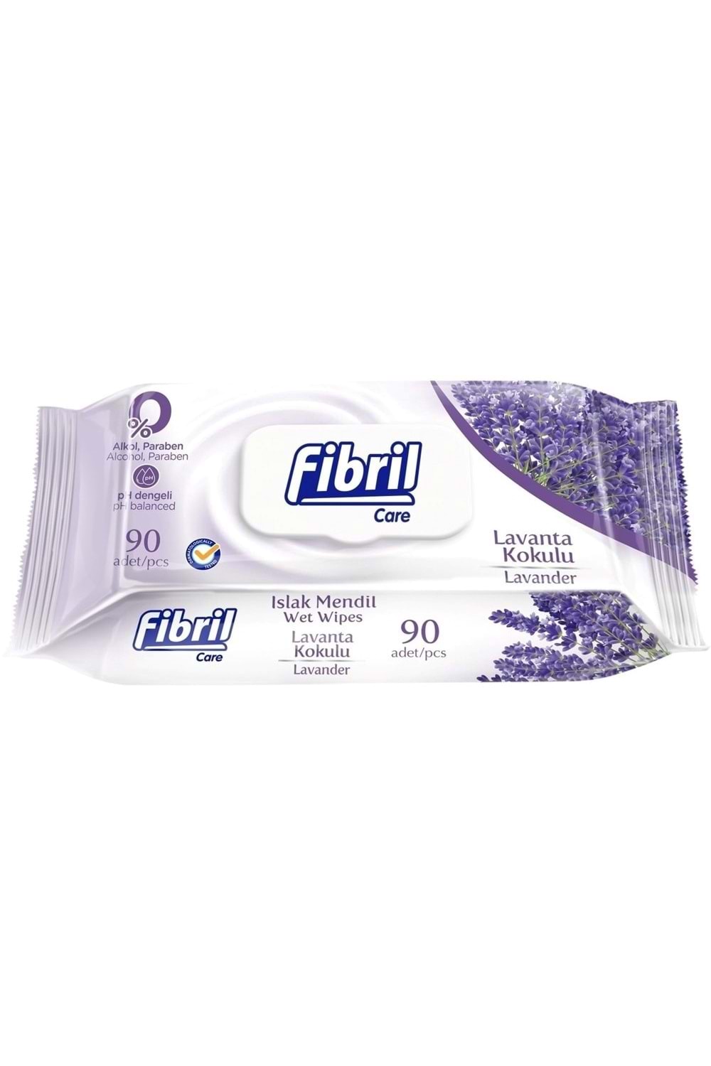 Fibril Islak Havlu Mendil 90 Yaprak Lavanta Plastik Kapaklı Tekli Pk