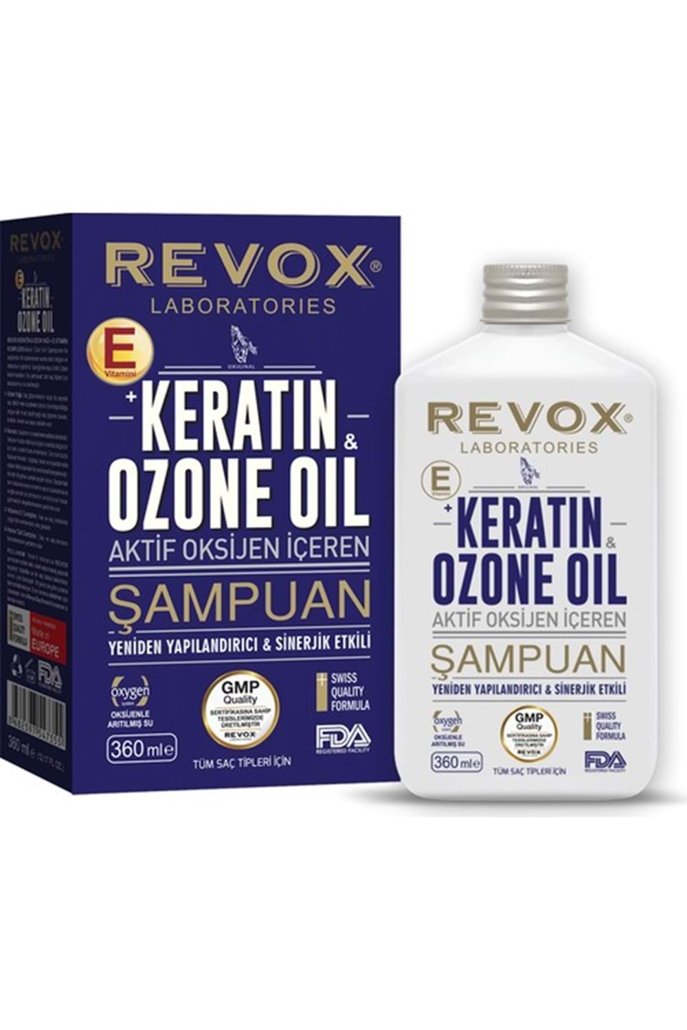 Revox Keratin & Ozon Oil Aktif Oksijen Içeren Saç Bakım Şampuanı