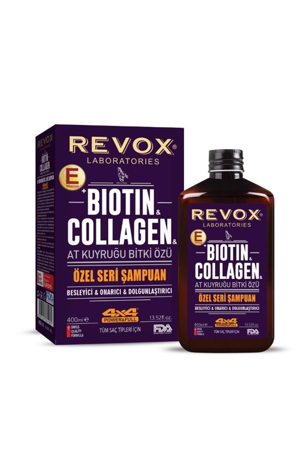 Revox Biotin Collagen At Kuyruğu Bitki Özü Şampuan 400 ml