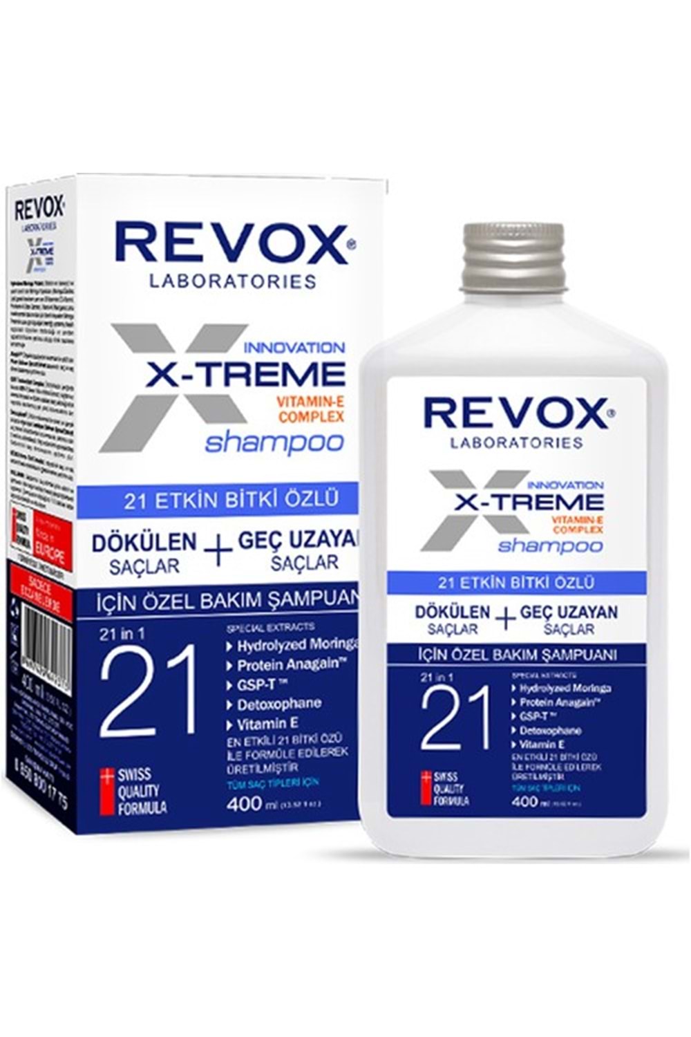 Revox X-Treme 21 Etkin Bitki Özlü Şampuan 400 ml