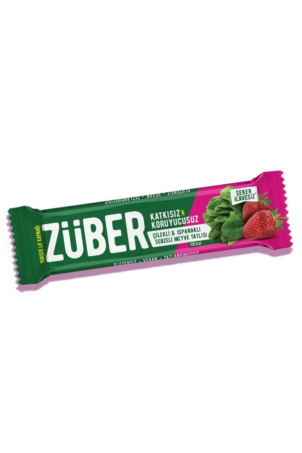 Züber Ispanaklı ve Çilekli Sebzeli Meyve Tatlısı (35 gr)