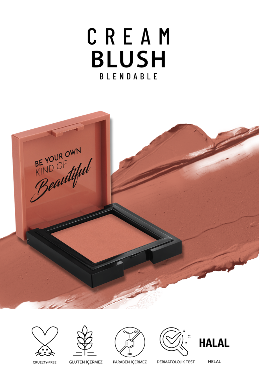 Pastel Cream Blush - Krem Allık 42 Rosery