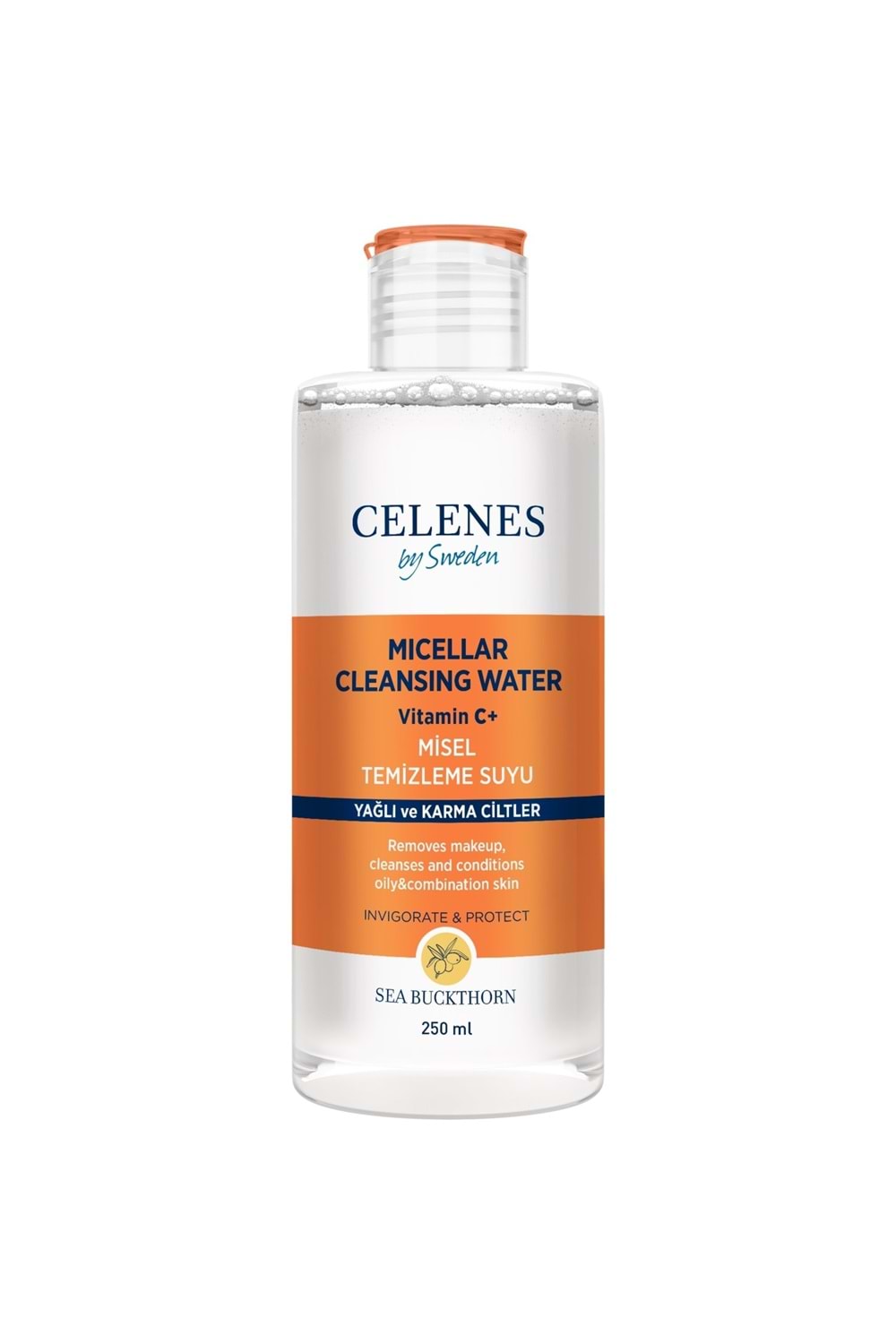 Celenes By Sweden Sea Buckthorn Misel Temızleme Suyu 250 ml Yağlı - Karma