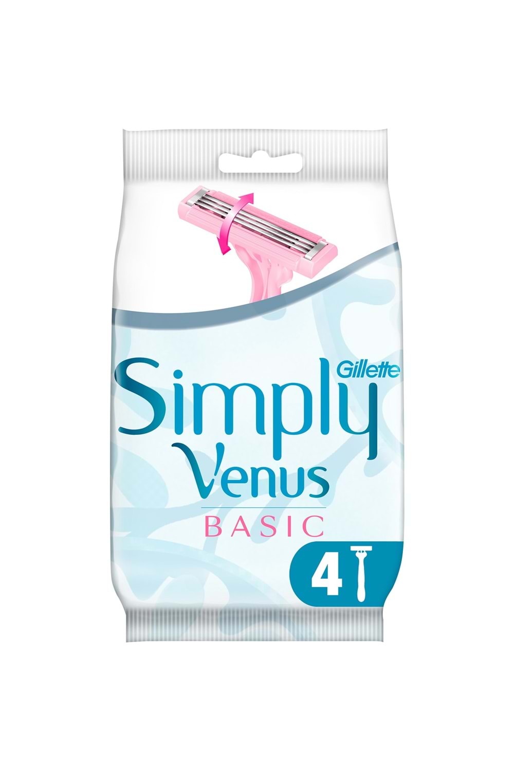 Gillette Simply Venus 3 Basic Tıraş Makinesi 4'lü