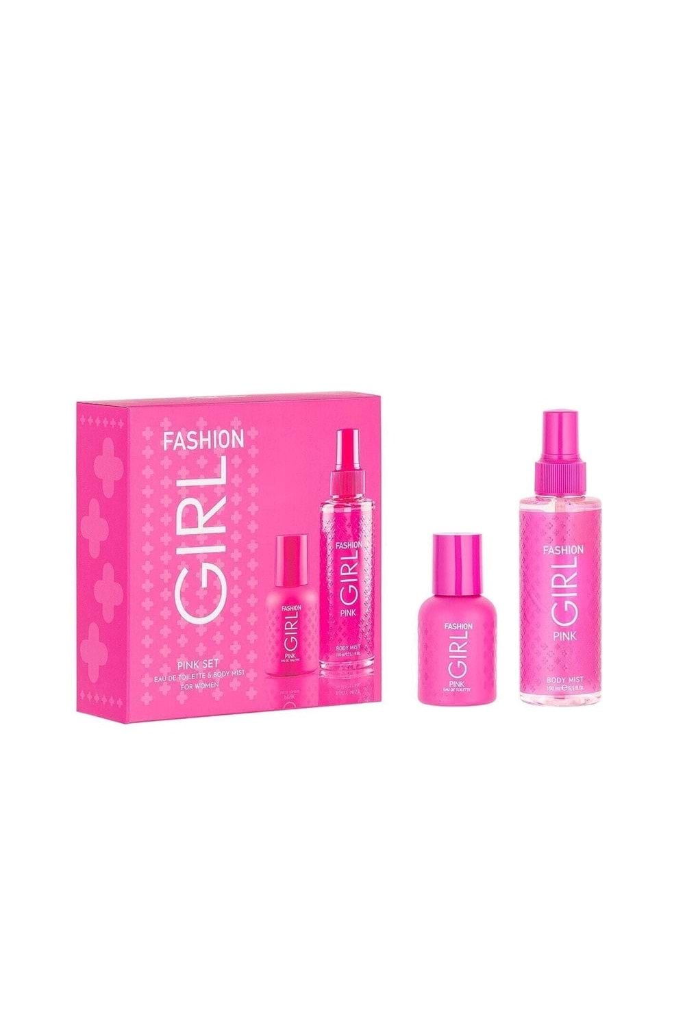 Fashion Girl edt Parfüm 50 ml + Body Mist Vücut Spreyi Pink 150 ml