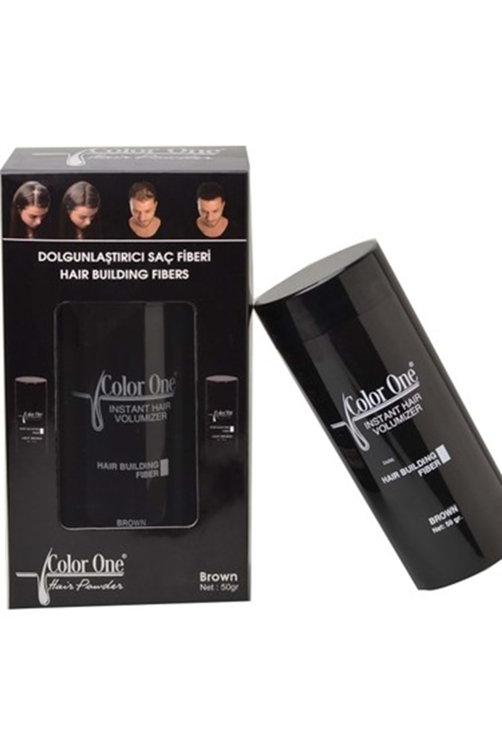 Color One Topik Dolgunlaştırıcı Hair Building Fibers Brown Dolgunlaştırıcı 50 gr. Kahve