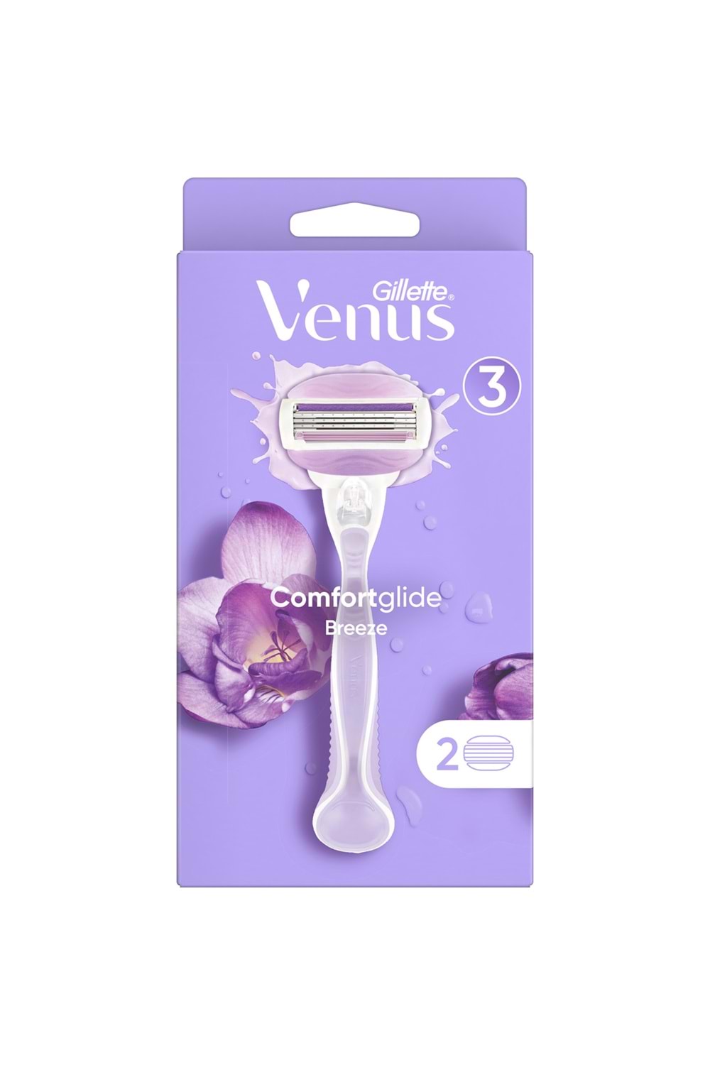 Gillette Venus Comfortglide Breeze Kadın Tıraş Makinesi + Yedek Tıraş Bıçağı 2'li