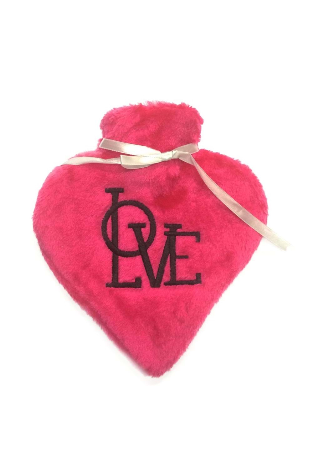 Timtex Kalp Desenli Sıcak Su Torbası Pembe