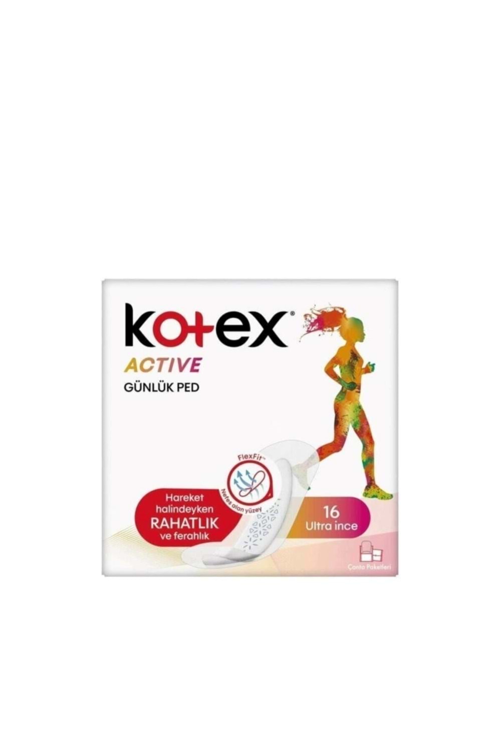 Kotex Active Ultra Ince Günlük Ped 16'lı