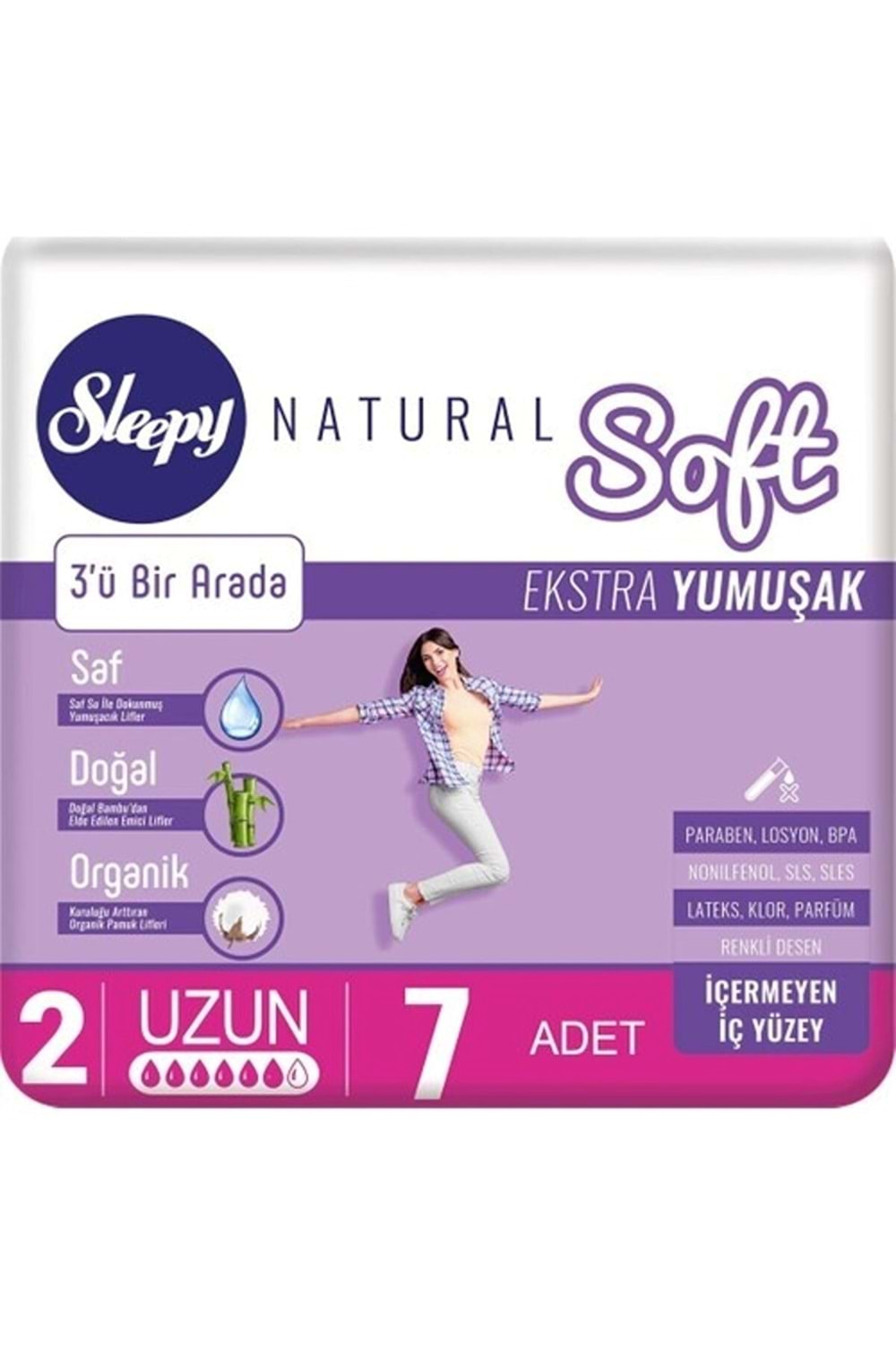 Sleepy Natural Soft Ekstra Yumuşak Uzun 7'li / No 2 /