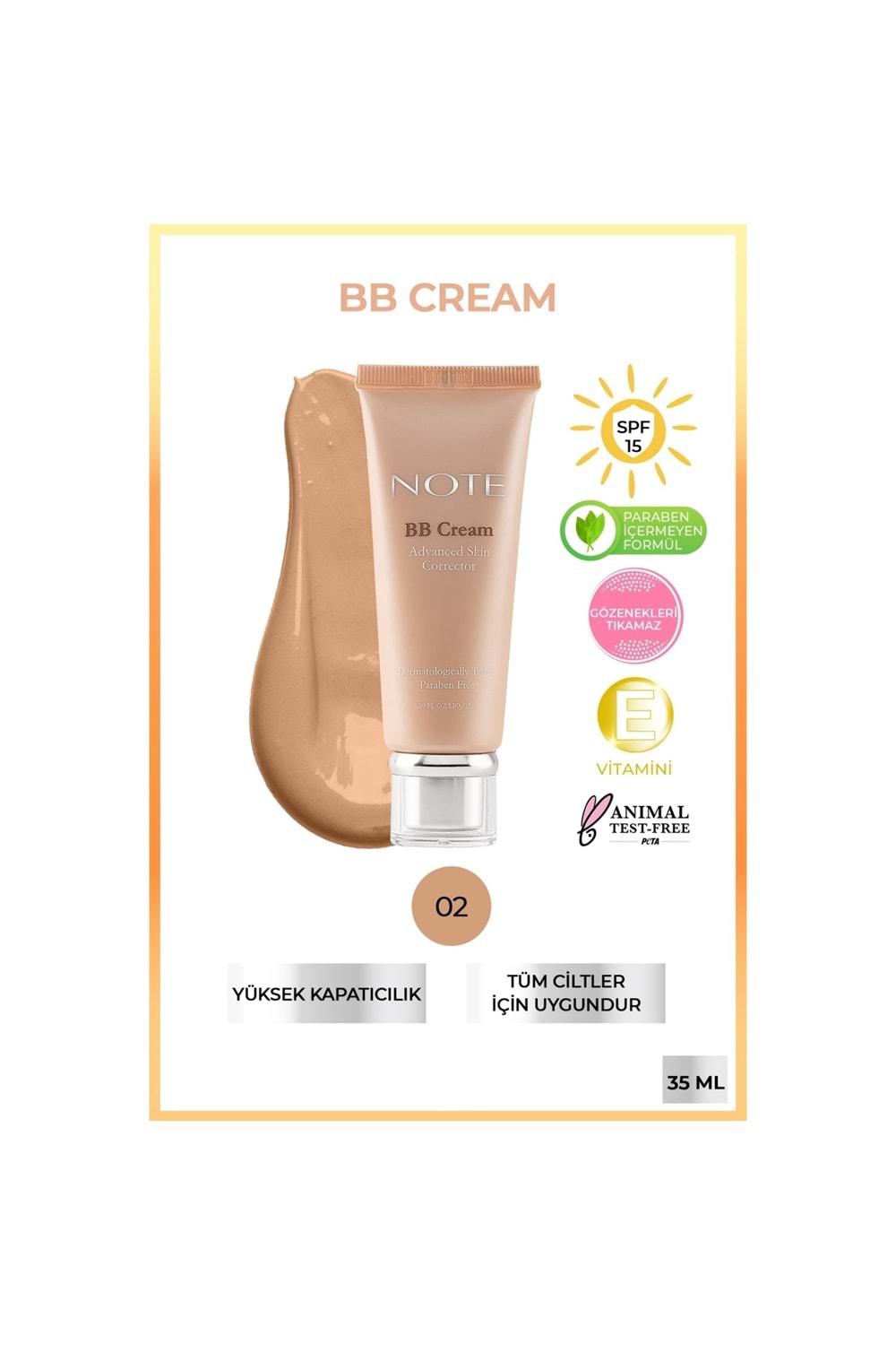 Note BB Krem Doğal Kapatıcılık 02
