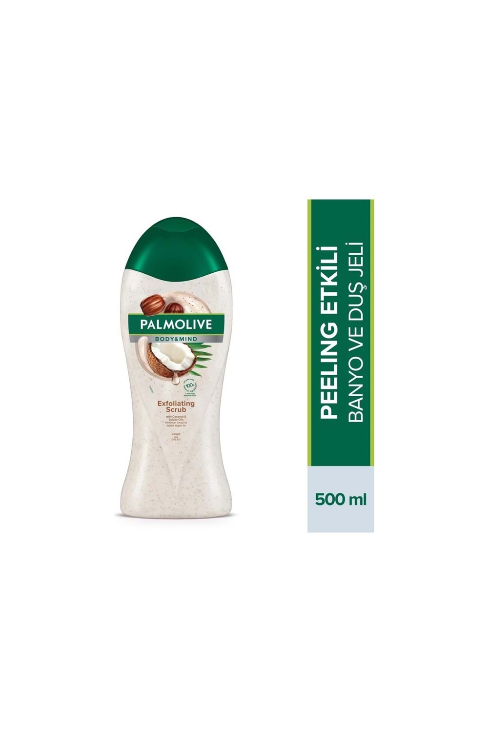 Palmolive Body & Mind Hindistan Cevizi ve Jojoba Yağları Peeling Etkili Banyo ve Duş Jeli 500 ml