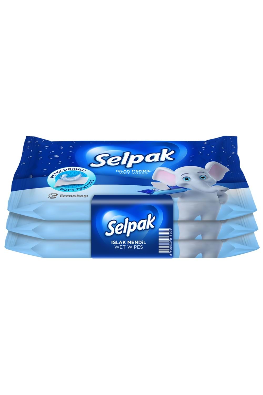 Selpak Islak Cep Mendil Antibakteriyel 3x10 lu
