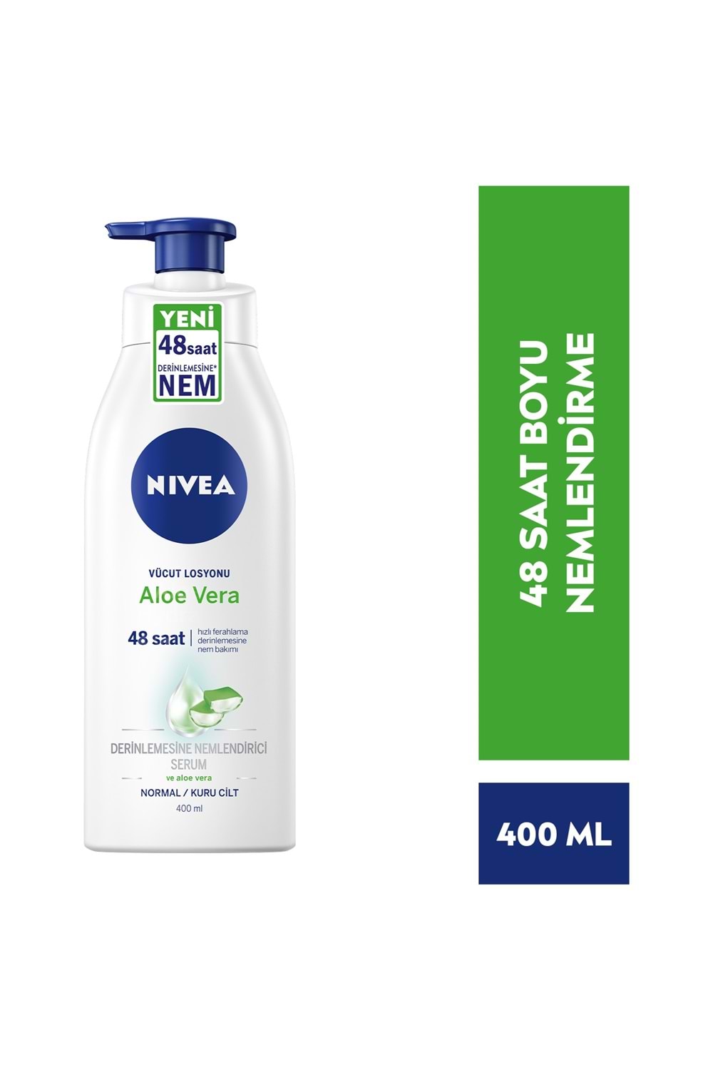 Nivea Aloe Vera Vücut Losyonu 400ml, Normal / Kuru Ciltler için