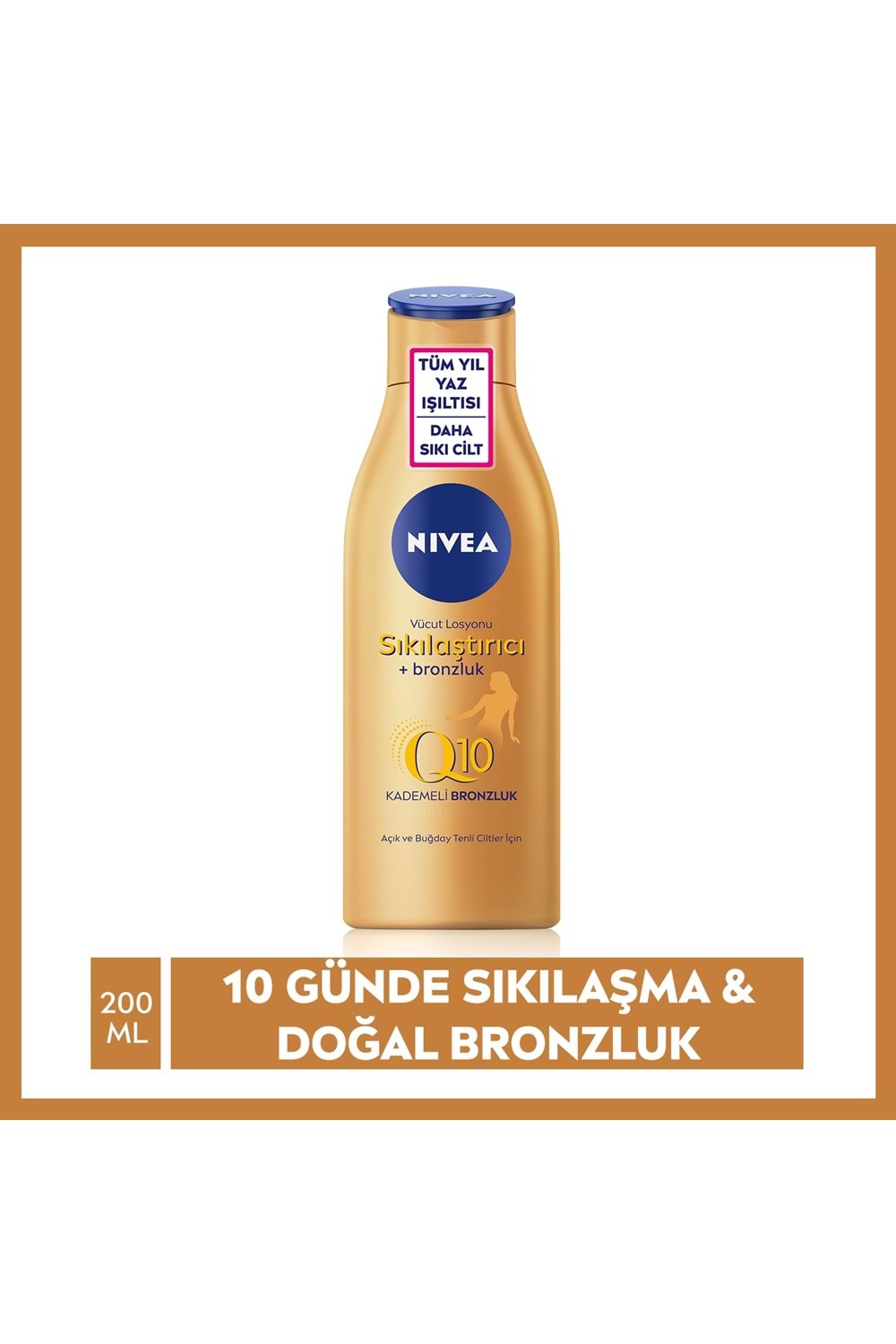 Nivea Q10 Sıkılaştırıcı ve Bronzluk Vücut Losyonu 200ml