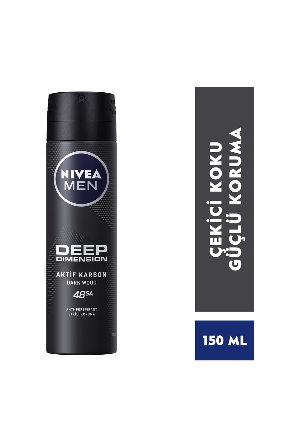 Nivea Men Erkek Sprey Deodorant Deep Dimension 48 Saat Anti-perspirant Koruma 150ml
