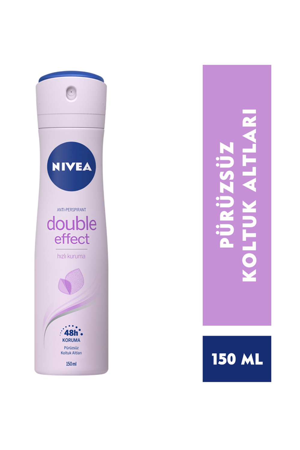 Nivea Kadın Sprey Deodorant Double Effect,48 Saat Anti-perspirant Koruma 150ml
