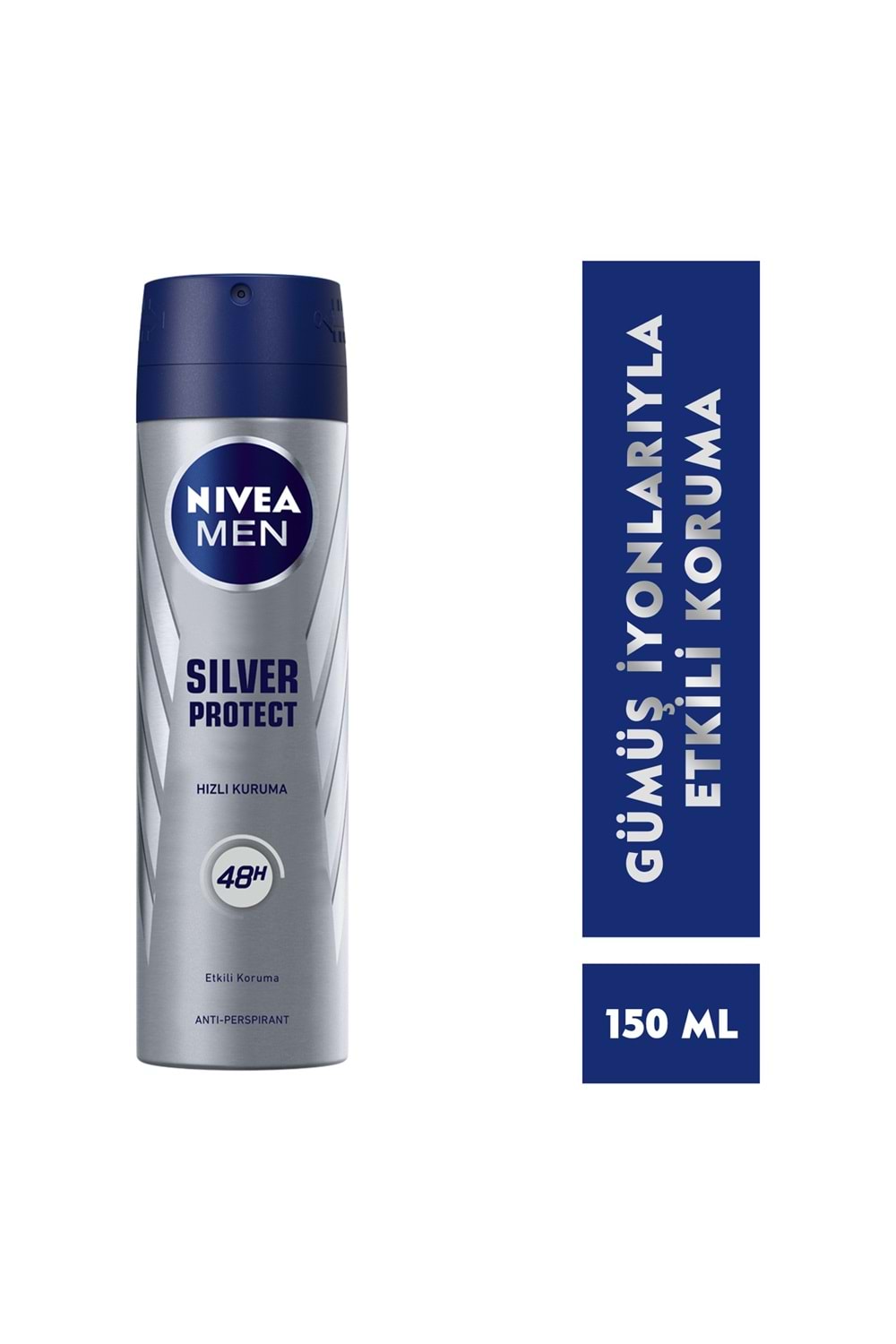 Nivea Men Erkek Sprey Deodorant Silver Protect 150 ml