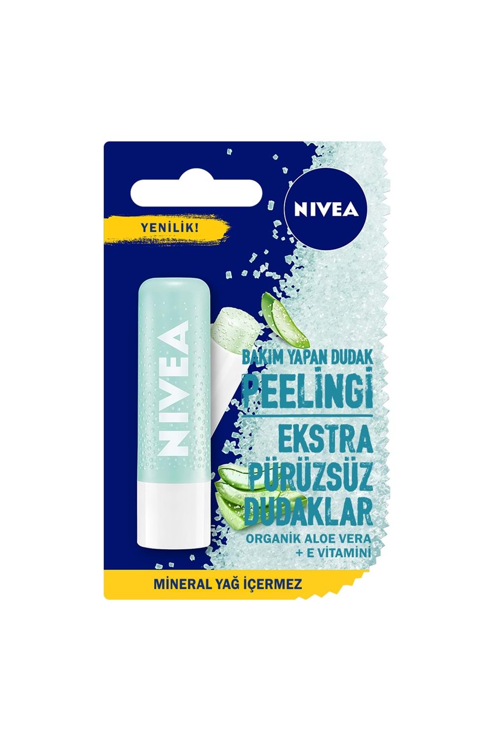 Nivea Aloe Vera Dudak Bakım Peeling (4,8gr) ,Dudak Nemlendirici