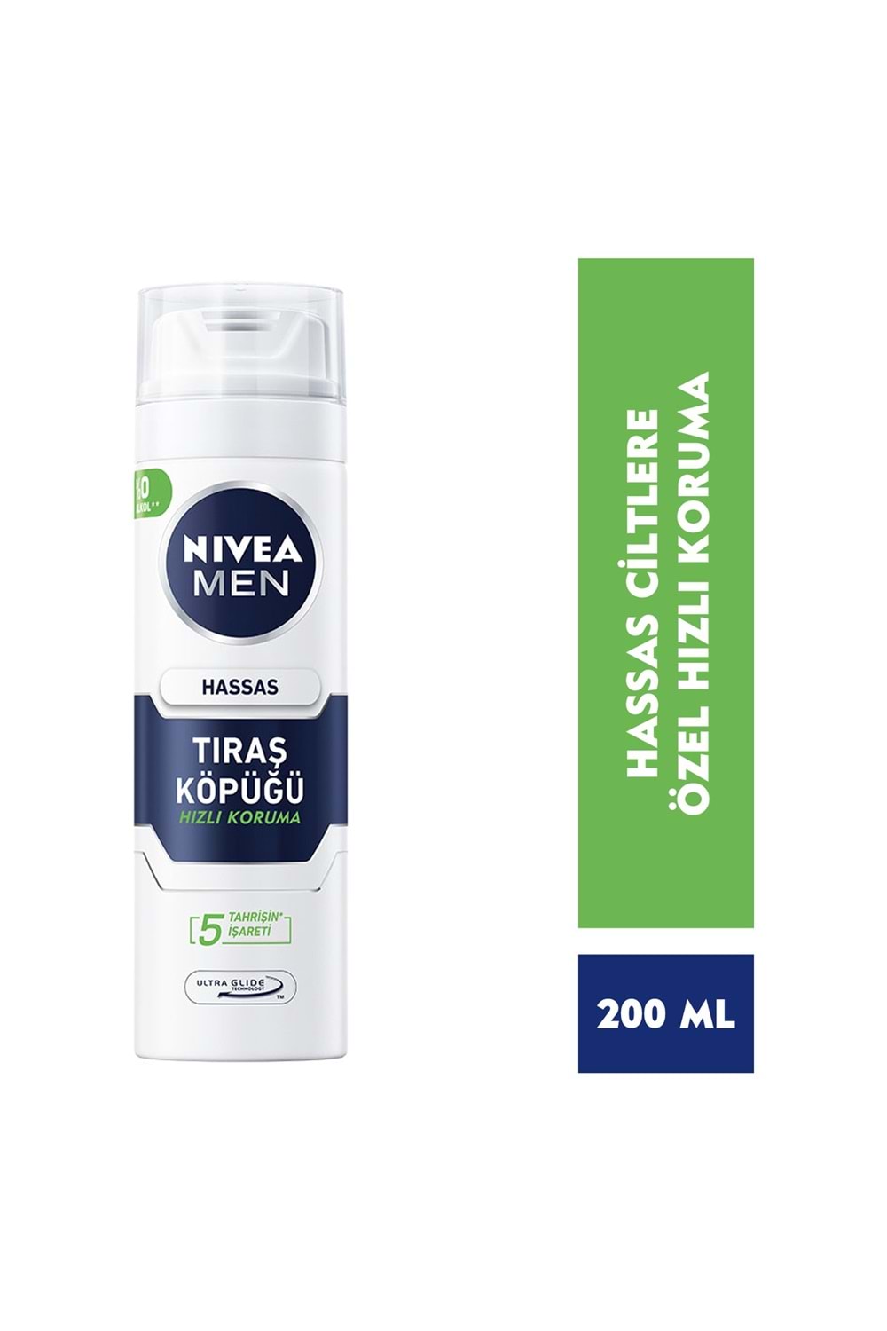 Nivea Men Hassas Tıraş Köpüğü 200ml, Hassas Ciltlere Özel