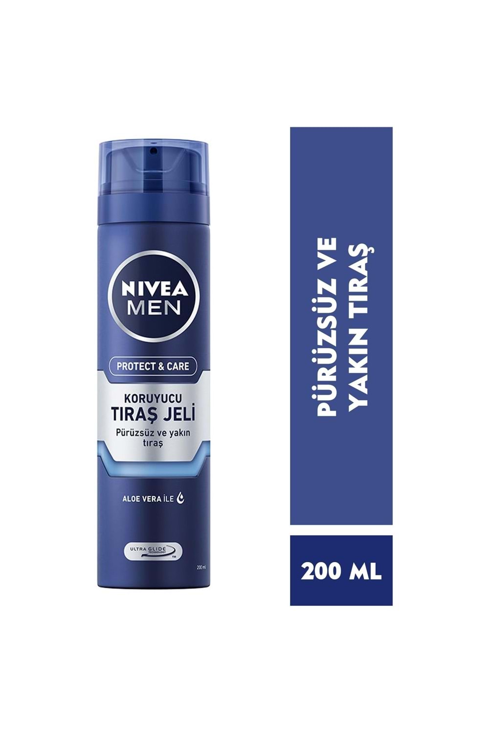 Nivea Men Protect & Care Tıraş Jeli 200ml Kuru Ciltler İçin Pürüzsüz Tıraş