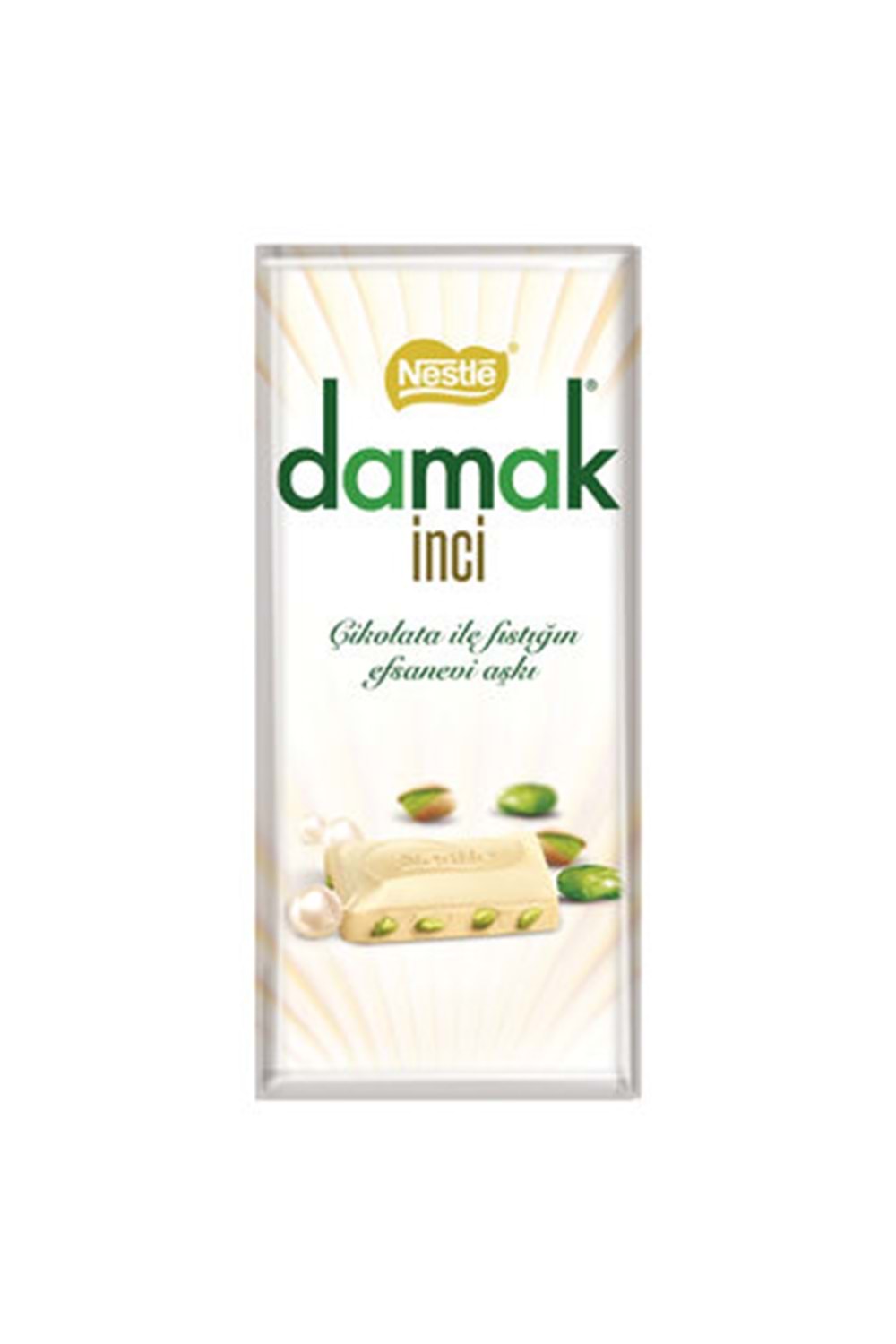 Nestle Damak İnci Antep Fıstıklı Çikolata Dikdörtgen 70 G