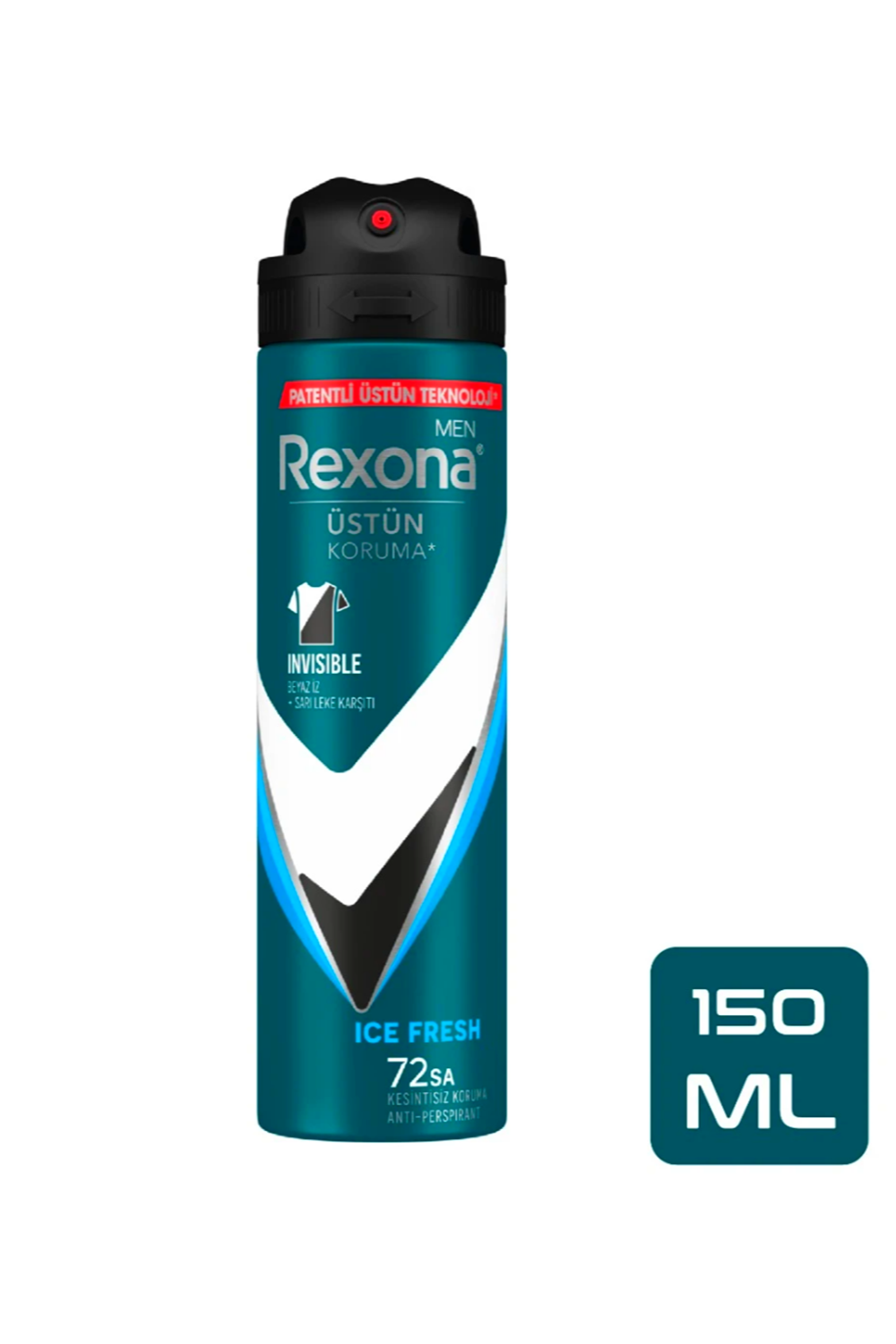 Rexona Erkek Deodorant Invisible Ice Fresh Men 150 Ml