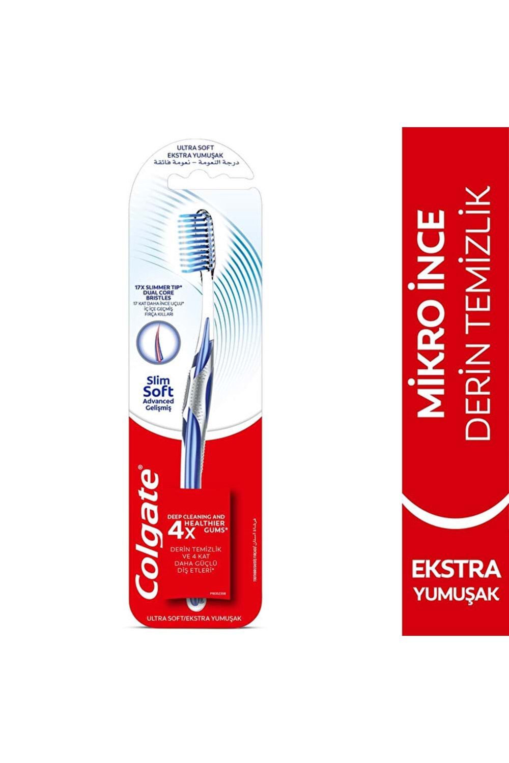 Colgate Diş Fırçası Mikro İnce Advance SLİM SOFT 4X DERİN TEMİZLİK