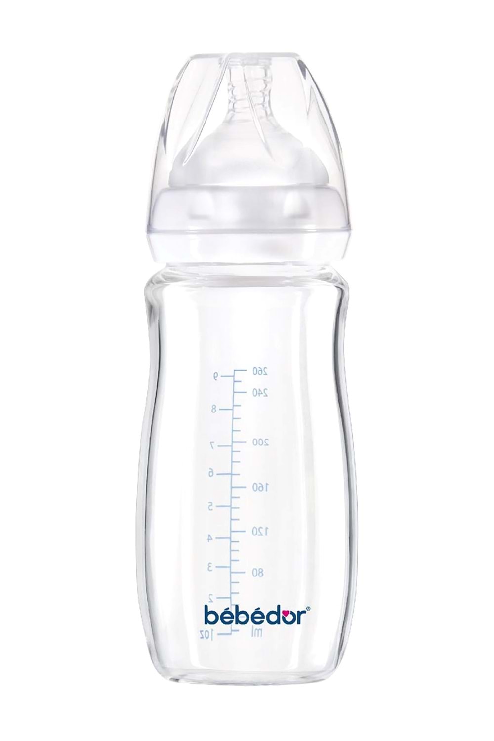 Bebedor Isıya Dayanıklı Cam Biberon 260 ml