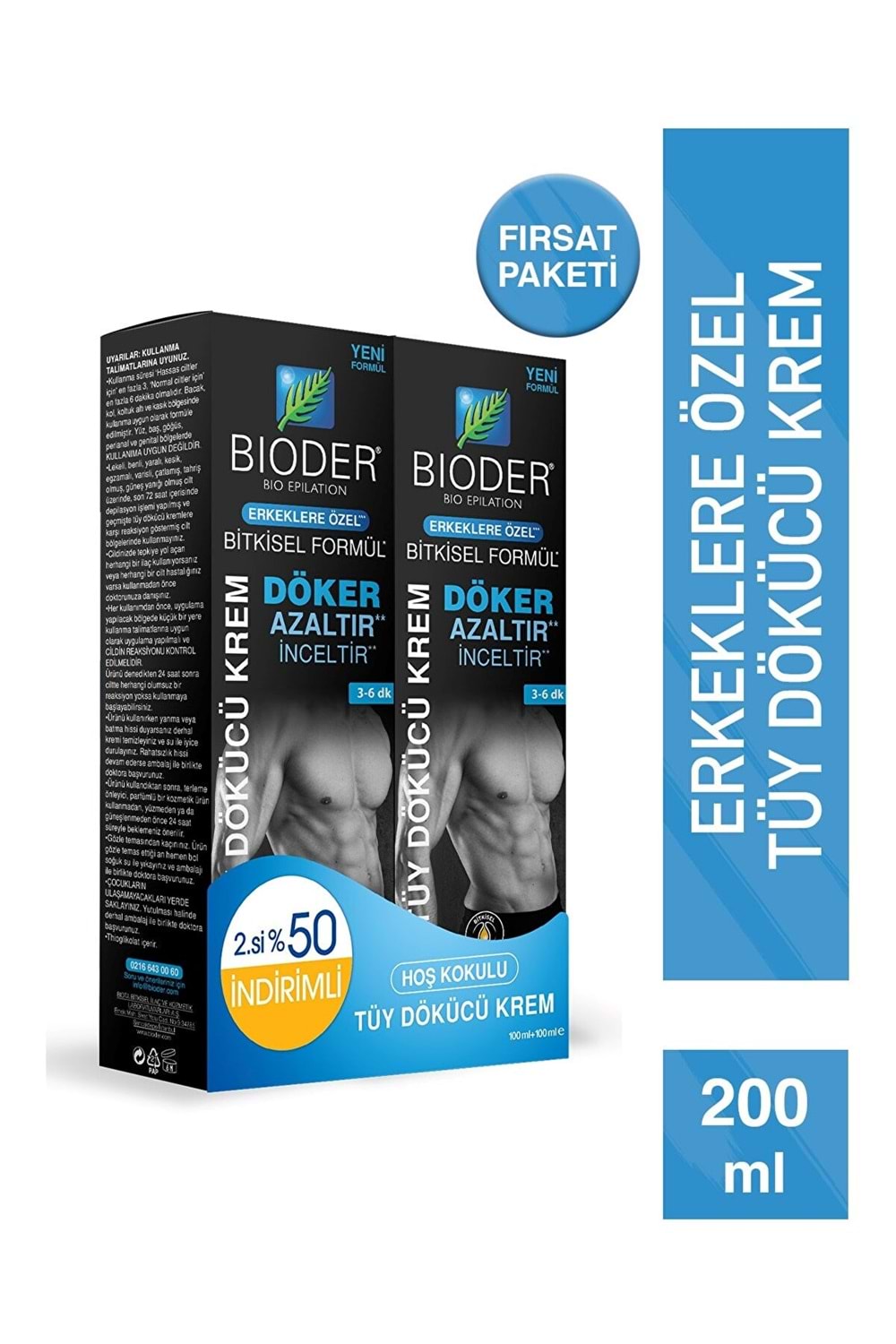 Bioder Tüy Dokucu Krem 100ml Men